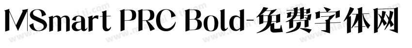 MSmart PRC Bold字体转换